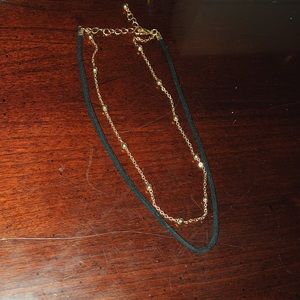 Black & gold choker